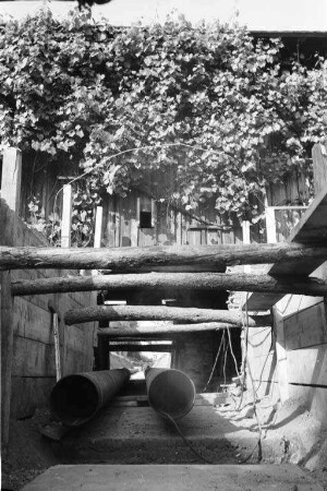 Bau des städtischen Fernheizwerks in der Waldstadt.
