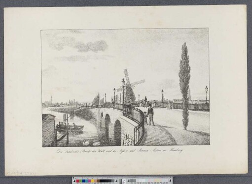 Die Lombards Brücke, der Wall und die Aussen- und Binnen-Alster in Hamburg (Ansichten von Hamburg und der Umgegend ; III,5) (Hamburg's Vergangenheit in bildlichen Darstellungen ; III,5)