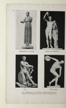 Wagenlenker aus Delphi. Hermes von Praxiteles. Ares. Diskuswerfer Diskuswerfer