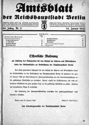 1942,2: Nr. 2, 11. Januar 1942