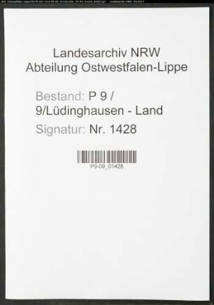 Sterberegister Standesamt Lüdinghausen-Land
