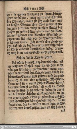 Fehler derer Kriegs-Leute