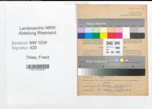 Entnazifizierung Franz Thies , geb. 00.00.0000 (Registrator)