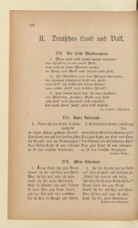H. Deutsches Land und Volk