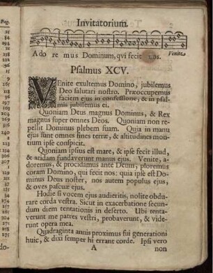Invitatorium.