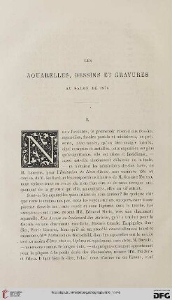 2. Pér. 14.1876: Les aquarelles, dessins et gravures au Salon de 1876, 1