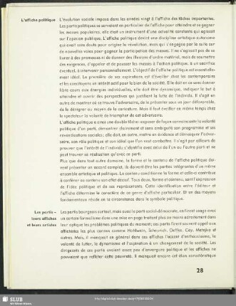 Les partis - leurs affiches et leurs artistes