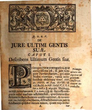 Ius ultimi gentis suae, das Recht des letzten Stammhalters