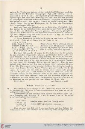 2: Mainz : Römische Inschriften