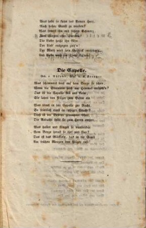 Gesänge der Augsburger Liedertafel bei Uebergabe einer Fahne von Augsburgs Frauen : Am Cäcilientage 1843