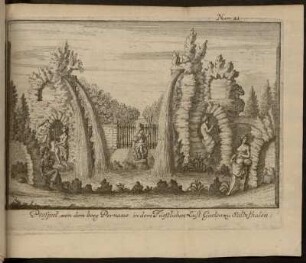Prospect von dem berg Pernasso in dem Fürstlichen Lust Garten zu Saltzthalen.
