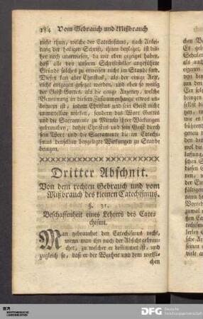 Dritter Abschnit.