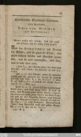 17te Lection. Lehre vom Menschen. (4te Fortsetzung.)