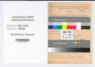 Entnazifizierung Heinrich Surenbrock, geb. 22.09.1904 (Steuergehilfe)