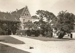 Strehla, Schloss Strehla, Hinteres Schloss, Südostecke vom Hof der Vorburg