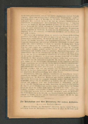 Die Reiskultur und ihre Bedeutung für unsere Kolonien.
