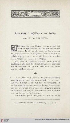 Iets over 't schilderen der kerken