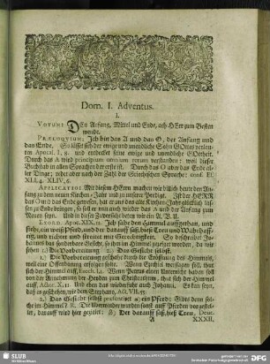 Dom. I. Adventus