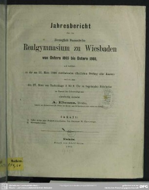 Ueber einige neue Projectionsmethoden
