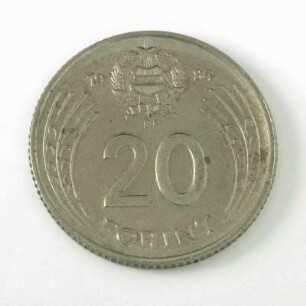 20 Forint -Münze Ungarn 1984