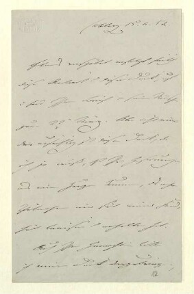 Brief von Kaiser Deutsches Reich Wilhelm I. an August von Hedemann