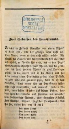Schwänke des Hebel'schen Rheinländischen Hausfreundes : (1808 - 1831) ; mit allen spaßhaften Geschichten vom Zundelfrieder, rothen Dieter und Heiner ; in zwei Theilen, mit 120 Abbildungen. 1