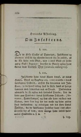 Ottende Afdeling. Om Insekterne