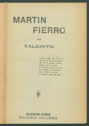 Martín Fierro