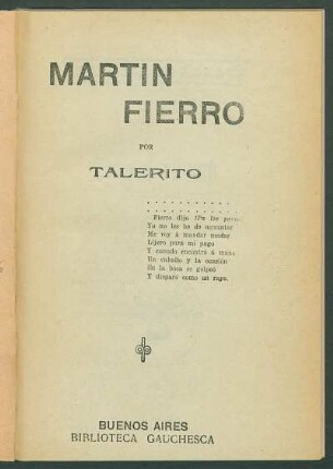 Martín Fierro