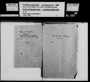 Einrichtung und Ordnung der Registratur beim Oberamt Neresheim