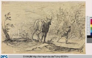 Landschaft mit Kuhhirt