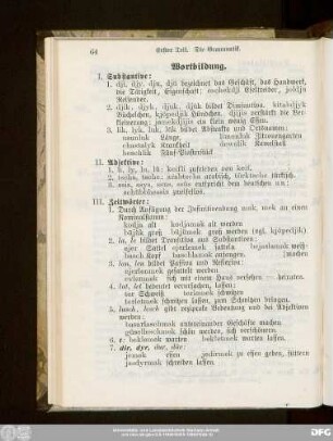 Wortbildung.