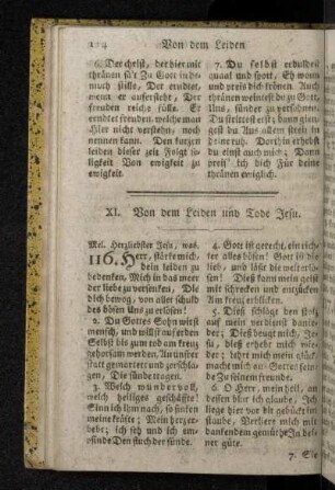 XI. Von dem Leiden und Tode Jesu.