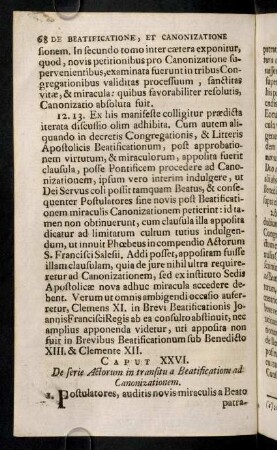 68-78, Caput XXVI - XXVIII