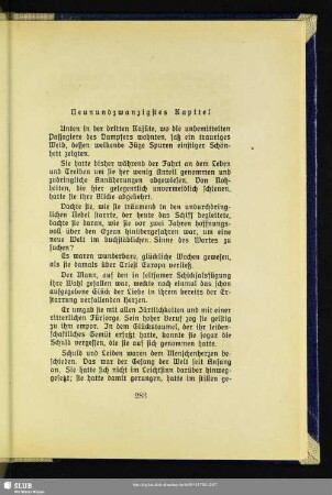 Neunundzwanzigstes Kapitel