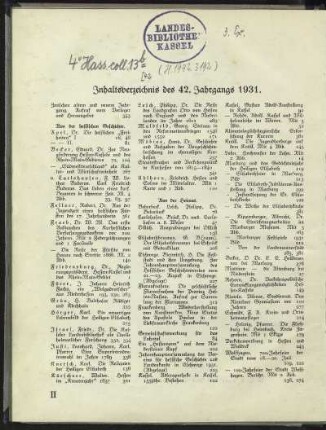 Heft 1, Januar 1931