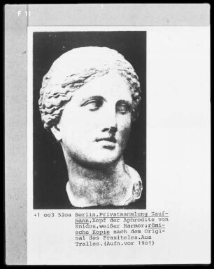 Kopf der Aphrodite von Knidos, Römische Kopie