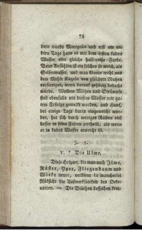 §.5. V. Die Ulme.