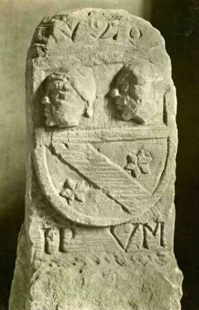 Ludwigshafen: Heimatmuseum, Grenzstein 1720
