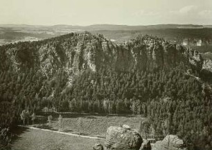 Sächsische Schweiz. Großer Bärenstein. Blick vom Kleinen Bärenstein
