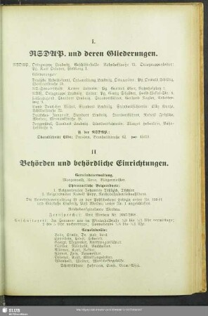 I. NSDAP und deren Gliederungen