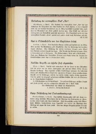 Versenkung der norwegischen Bark "Nor".
