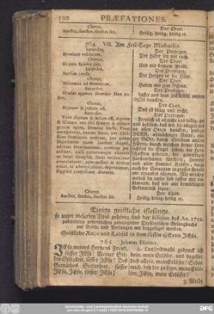 Einige geistliche Gesänge, so unter vielerley Titul gehörig, sind der Edition des An. 1722. publicirten ordentlichen privilegirten Dreßdnischen Gesangbuchs auf Befehl und Verlangen mit beygefüget worden.