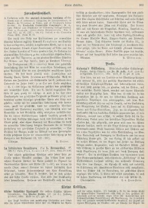 389-392 Kleine Kritiken