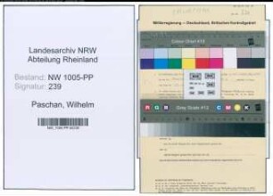 Entnazifizierung Wilhelm Paschan , geb. 29.11.1891 (Bergmann)