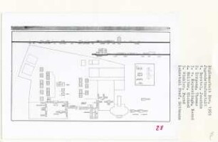 Jugendstrafanstalt, Berlin-Charlottenburg (Diplomarbeit bei Werner Düttmann): Grundriss und Schnitte