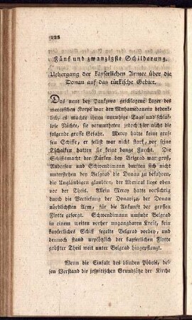 Fünf und zwanzigste Schilderung.