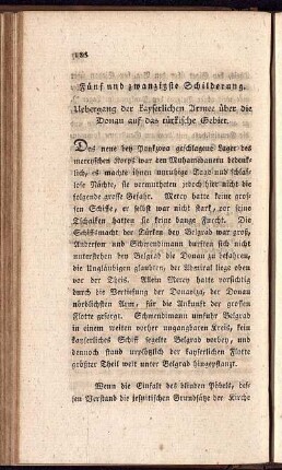Fünf und zwanzigste Schilderung.