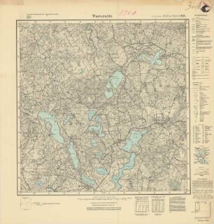 2361 (alte Nr.: 969) Wusterwitz, Meßtischblatt (4cm - Karte)