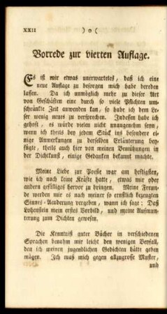 Vorrede zur vierten Auflage